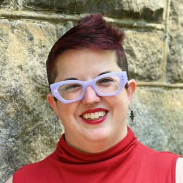 a close up photo of a white woman